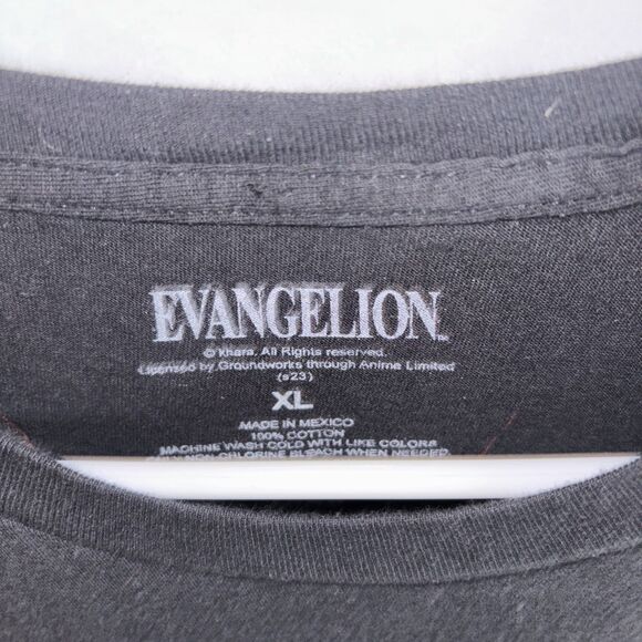 Evangelion NERV Unit 01 Tshirt Mens XL Black Red anime Graphic Tee Neon Genesis￼ - Picture 3 of 4